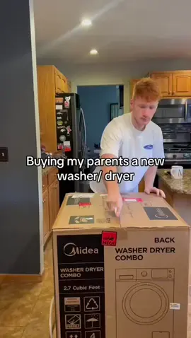 Surprise! My parents are thrilled with their new washer-dryer from #Midea! 🎉 This one is all-in-one with steam sanitization!  Perfect timing—Amazon’s Black Friday sale is live now through 12/2! Click the link in bio to shop! 🛒 #MideaLaundry #MakeYourselfAtHome #BlackFridayDeals #MideaAmerica #MideaC07 #WasherDryer #WashingMachine