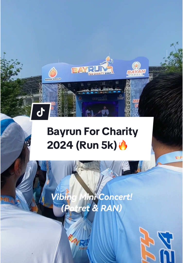 Bayrun for Charity 2024🏃‍♂️ Thankyou for all the vibes! Seru banget! Capek tapi terbayarkan! Dapet banyak benefit pula! Bisalah next 10k🤣 Thankyou @Bayan Group  Thankyou juga guest mini konser kita yg seru abisss Potret Band @Melly Goeslaw TV & RAN @RANforyourlife ❤️ #bayrunforcharity2024 #Running #bayangroup #gbk #fyp #bayanpeduli #rnd #couple #Vlog #facesticker #milesfortheirsmile #berlariberbagiharapan #race 