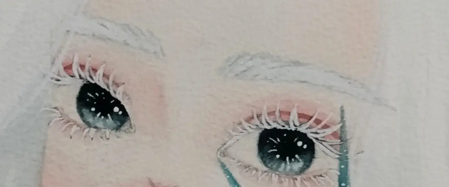 slay đến hơi thở cuối cùng💅💅#watercolorpainting #panting #watercolor #girlface #kloendanhancach 