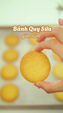 Hướng dẫn làm bánh quy sữa tại nhà siêu đơn giản, ăn lại giòn rụm gì đâu @Rybaking #ryroti #rybaking #banhquy 