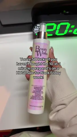 Get it before they sell out!!! ✨ #tiktokmademebuyit #tiktokshopuk #beauty #beautyhacks #lowmaintenance #GlowUp #glowuptips #beautyworksmiraclespray #haircare #beautyworks #tiktokmademebuyit #blackfriday #blackfridaydeals #blackfridaysale #blackfriday2024 
