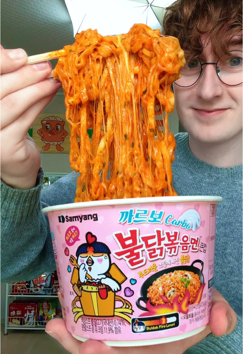 Day 50 of ONLY Eating Food From a Korean Convenience Store! #conveniencestore #asmr #mukbang #koreanconveniencestore #koreanfood #buldak #ramen 