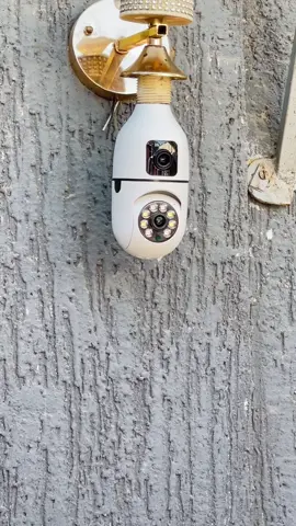 Dual lens security camera bulb #securitycamera #cctv #cctvcamera 