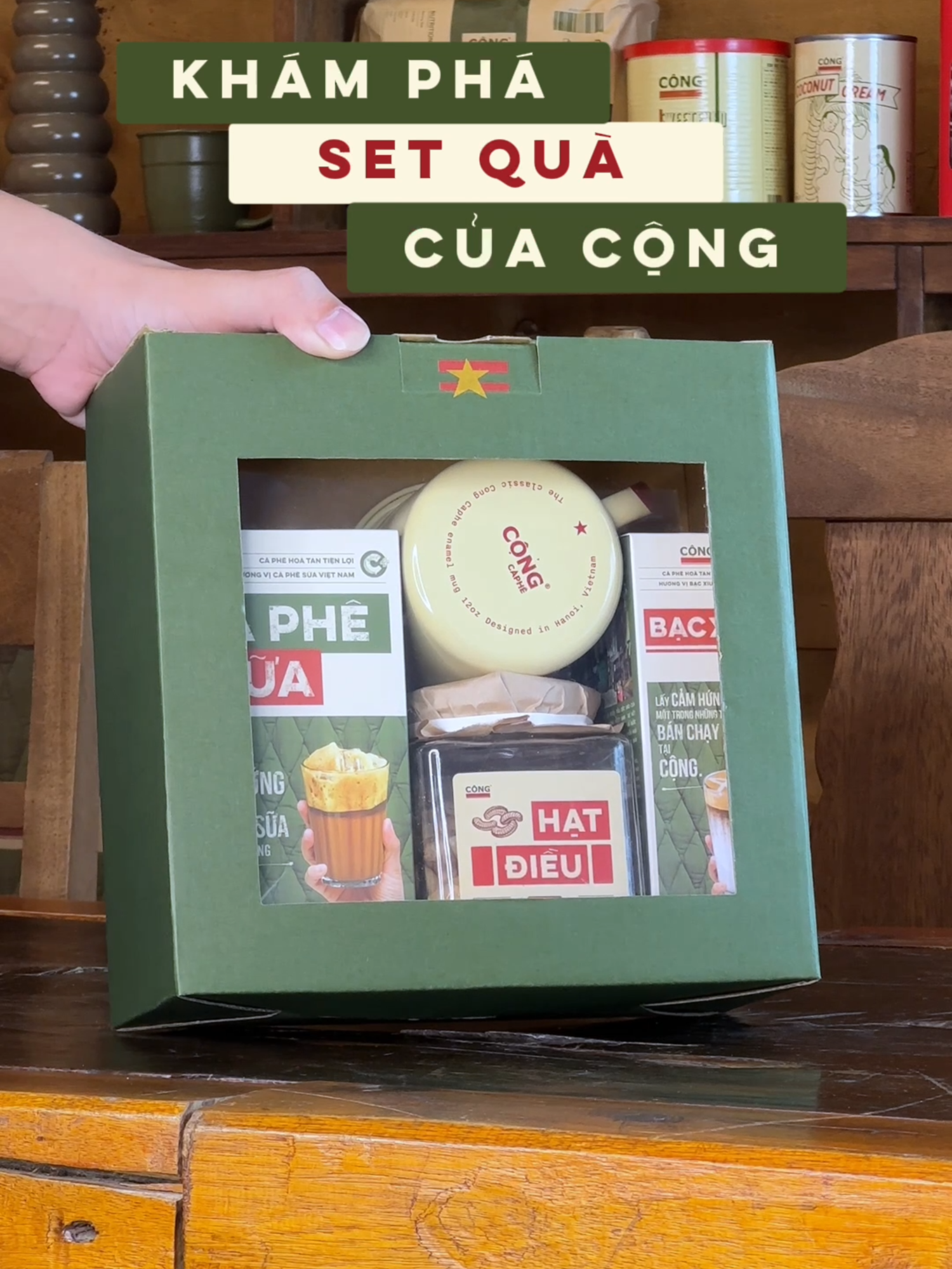 Khám phá set quà của Cộng #congcaphe #congmaudich #quatang