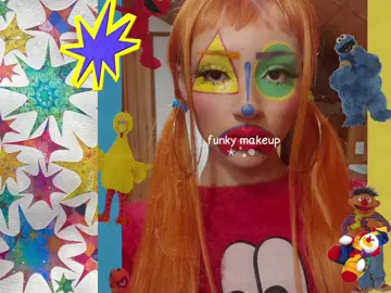 #FUNKYMAKEUP ib:@❦                     #funkymakeup #clownmakeup #funky #weird #moonboard #pinterest #whimsysoul #whimsical #fyp #odd #moots?? #moonboardedit 