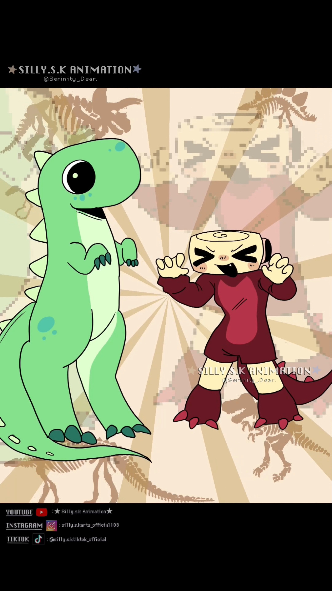 Dinosaurs go rawr!! Ft. Shelly  . . . . . . . . . . . . . #dandysworld #roblox #shelly #alighmotion #trending #trend #fyp #tween #tweening #game #dinosaur 