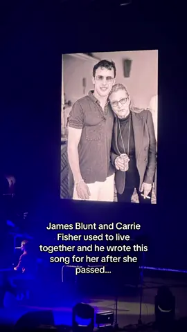 The song James Blunt wrote for his friend, Carrie Fisher ♥️ @James Blunt #jamesblunt #carriefisher #darkthought #melbourne #rodlaverarena 