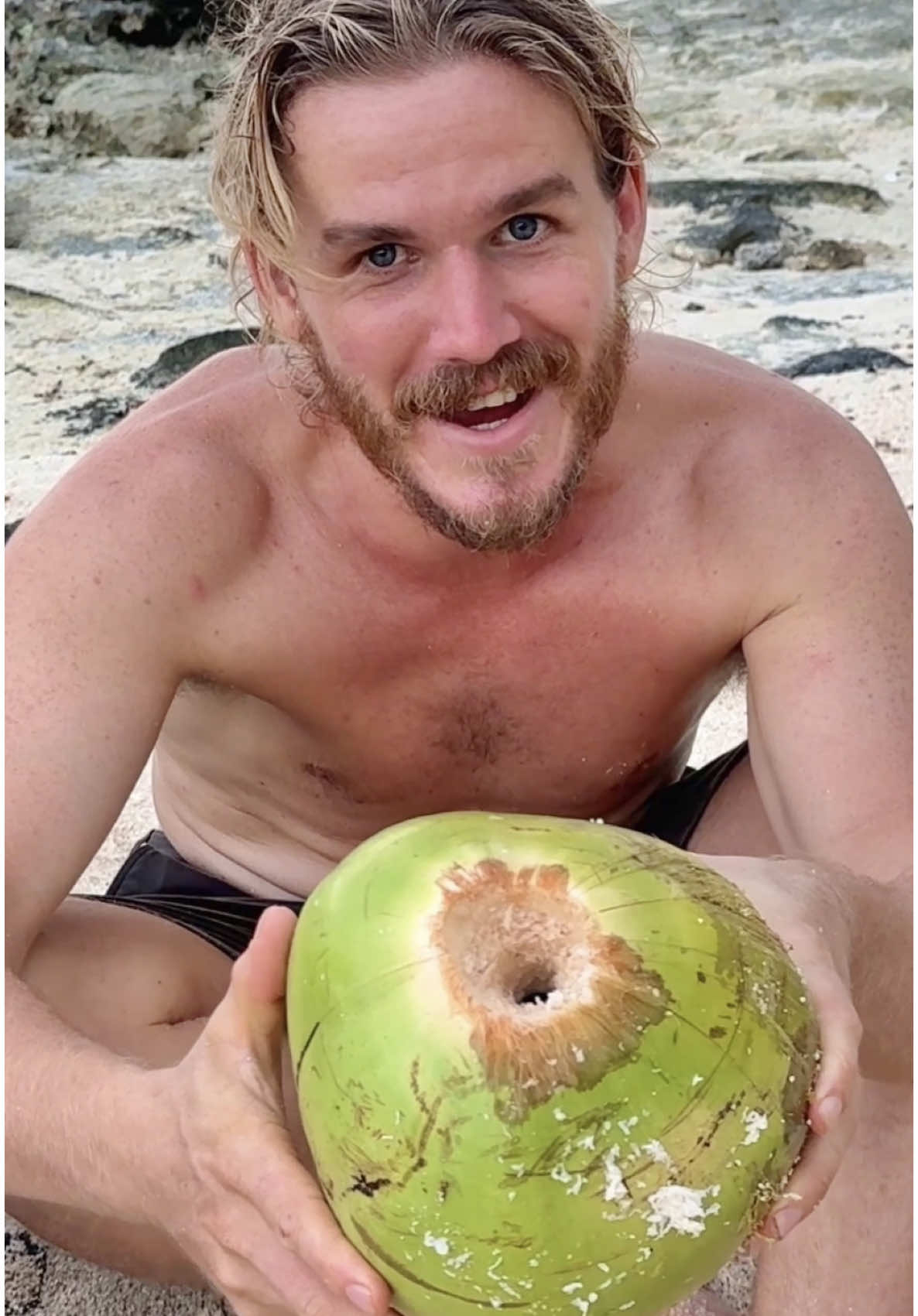 There is nothing on this planet more natural than drinking coconuts and eating coconut meat…!😍