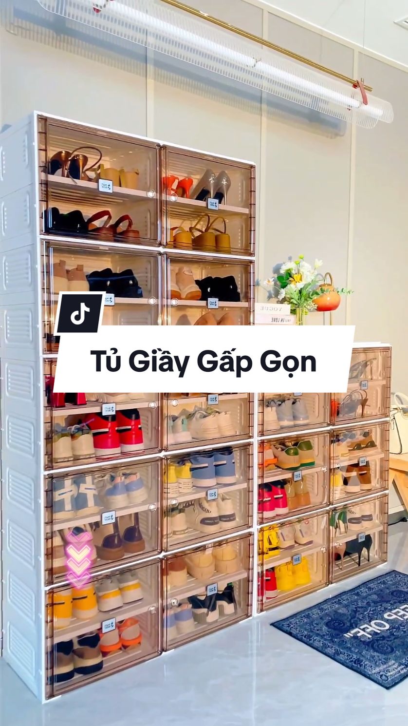 ➡️ Tủ Giầy Gấp Gọn Nhiều Tầng Nhiều Ngăn - Gọn Gàng Sạch Sẽ . ➡️ Thiết Kế Hoạch Nhựa ABS Cao Cấp Chịu Lực - Bền Bỉ Dẻo Đai.  ➡️ Tiết Kiệm Không Gian - Gọn Gàng Sạch Sẽ . . #tugiaygapgon #tugiaythongminh #tugiaydep #giadungtienich #giadungtienloi #giadungthongminh #muataitiktokshop #seleluongve 