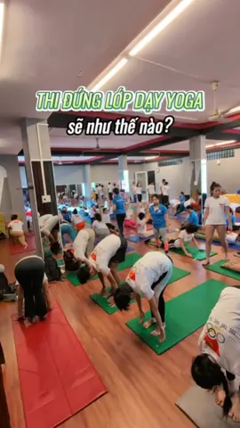 Buổi thi thực hành tại khoá đào tạo HLV của cục Thể Dục Thể Thao #hlvyoga #trungtamdaotaohlvyoga #hathayoga #yoga 