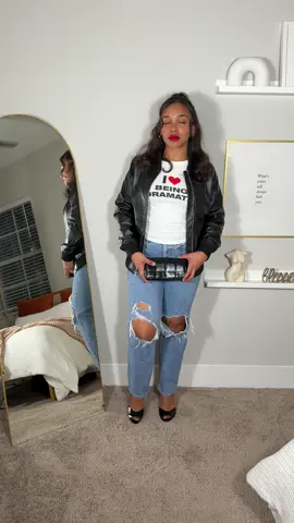 This stunning leather jacket from @The Jacket Maker Official arrived just in time for Florida’s cooler days! 🖤 Styled it with jeans, a chic top, and heels for a look that’s perfect for our version of “fall” lol 🍁 The Jacket Maker uses premium materials and offers affordable luxury with a made-to-measure service for a flawless fit! Shop now and use Kayla10 for a discount—perfect for updating your wardrobe this season! Bomber: Bliss Black Leather Bomber Jacket #TheJacketMaker #LeatherJacketLove #StyledForFlorida #fallfashion #fyp #foryoupage #leatherjacket #bomberjacket 