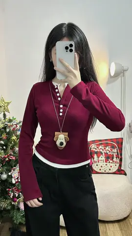 Áo ra thêm màu đỏ bầm tôn da lắm nè🤞🏻#aothuntam #miho #mihohouse #review #aothuntamcroptop #phoidoxinh #oufit #xuhuong #videoviral #muataitiktok 