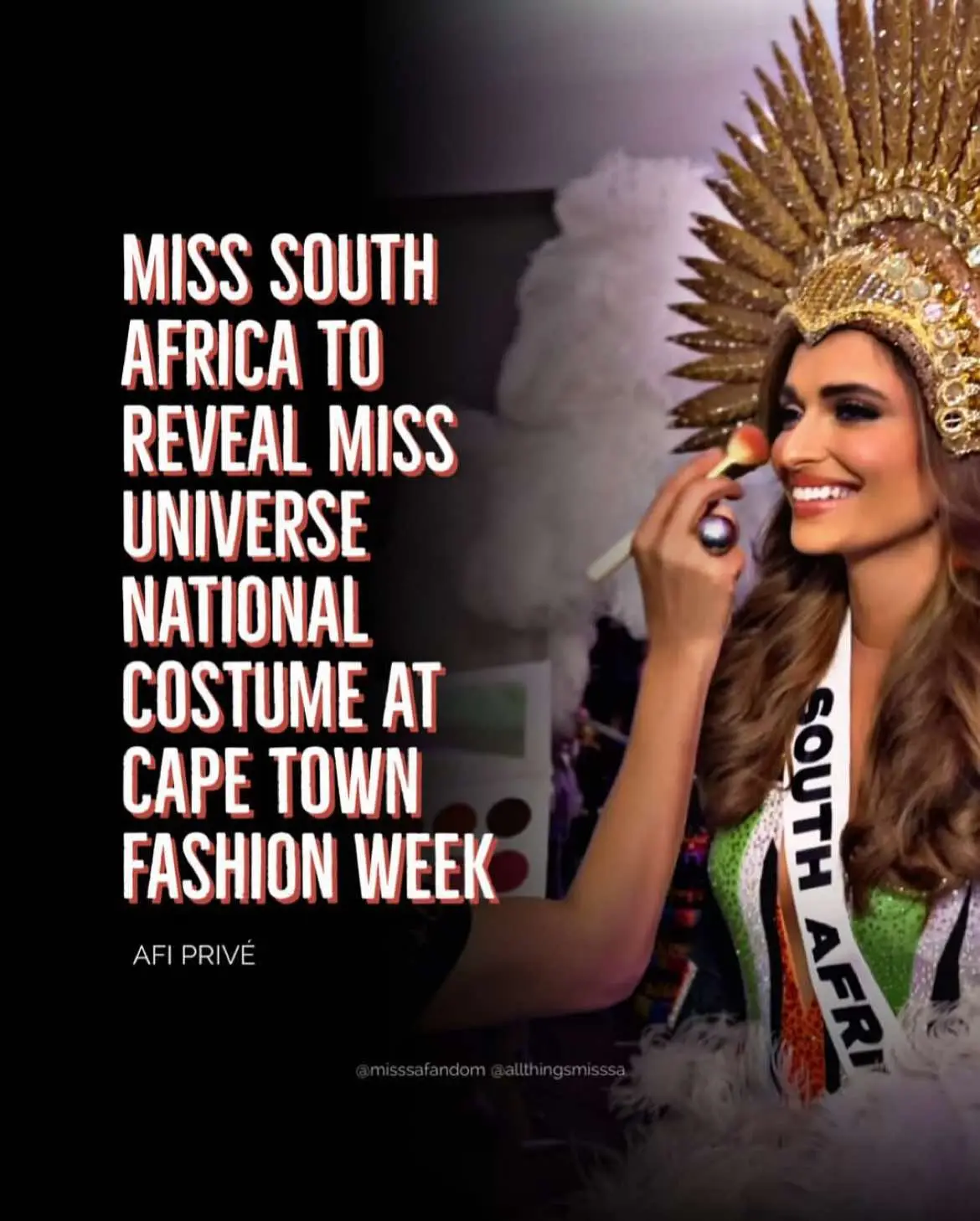 Miss South Africa, Mia le Roux, will reveal her Miss Universe national costume and other evening gowns that she would have worn at the pageant, when she walks the runway at Cape Town Fashion Week (CTFW): The Edit Spring Summer 24. Le Roux will make her appearance on Saturday, November 30 at 13h00, ahead of the exclusive AFI PRIVÉ show where visitors can experience the essence of sophistication with the PRIVÉ collection. Tickets are available for each of the shows and there is also an all-day pass available for Saturday. Book at Quicket.
