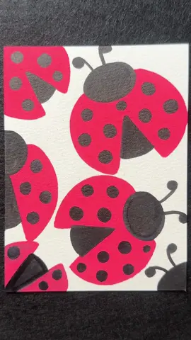 Ladybird  #colors #coloring #amsr #amsrsounds #satisfy #satisfyingvideo #fypシ゚ #acrylicpainting #pain #painting #relax 
