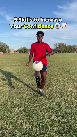 5 different soccer skills to INCREASE your CONFIDENCE before playing 📈⚽️ #fyp #Soccer #football #tutorial #skill 