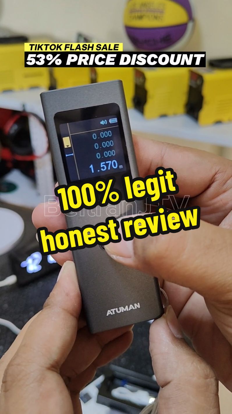 ATUMAN LSP Laser RangeFinder LCD Display Screen With Backlight Housing Millimeter-Level Precision And Long Battery Life Effective Ranging 40m 19th German Red Dot Design Award Distance World's Smallest. #measuringdevice #tools #technology #measurement #precisiontools #levelbar #engineering #DIY #steeltape #engineer #architect #buildingconstruction #construction #constructionworker #constructiontips #fridayfriyay #bonggangfridayfriyay #atuman #beltranjtv 