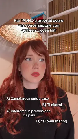 La risposta giusta potrebbe essere tutte e 4?  #adh #adhdcheck #adhdinwomen #adhdawareness 