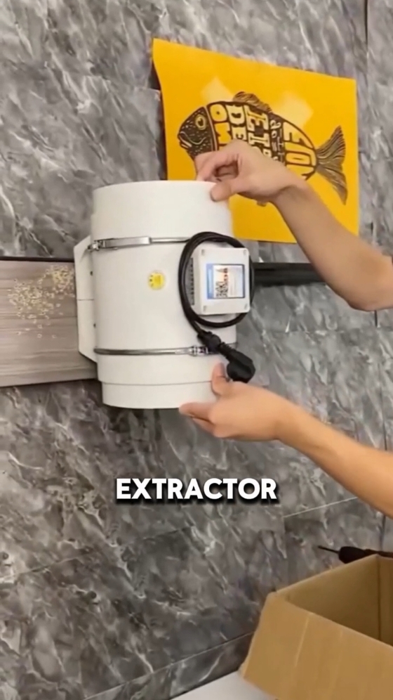 Extractor de calor portátil para tu cocina 🤯 #cocina #electrodomesticos 