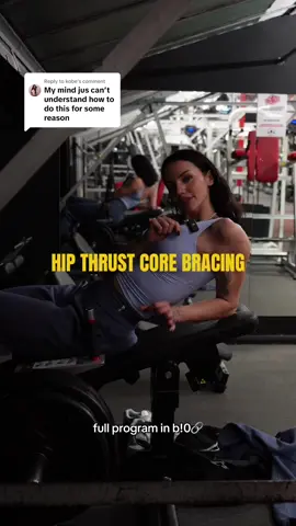 Replying to @kobe A more in depth tutorial of core bracing. Join my team for a full program with daily tips and form cues in your ear - 🔗 in b!0 for a free week 🖤 Wearing @DFYNE (code: ARIA) 💰 #gymtips #formtips #corebrace #workoutsforwomen #strengthtrainingforwomen #musclegain #hourglassworkout #glutegains #glutegrowth #gluteworkout #gluteexercises #hipthrust #workoutsforbeginners 