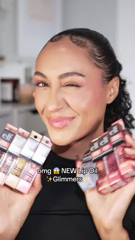 NEW Glow Reviver Lip Oil Glimmers are only $8 and we’re obsessed with every 👏 single 👏 shade 👏 #elfcosmetics #eyeslipsface #GlowReviverLipOilGlimmer #lipoil 