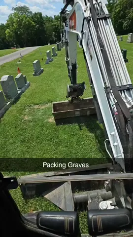 the good Ole days of cemetery maintenence 🤣 #fyp #cemetery #graveyard #humor #jehovahswitness #excavator 