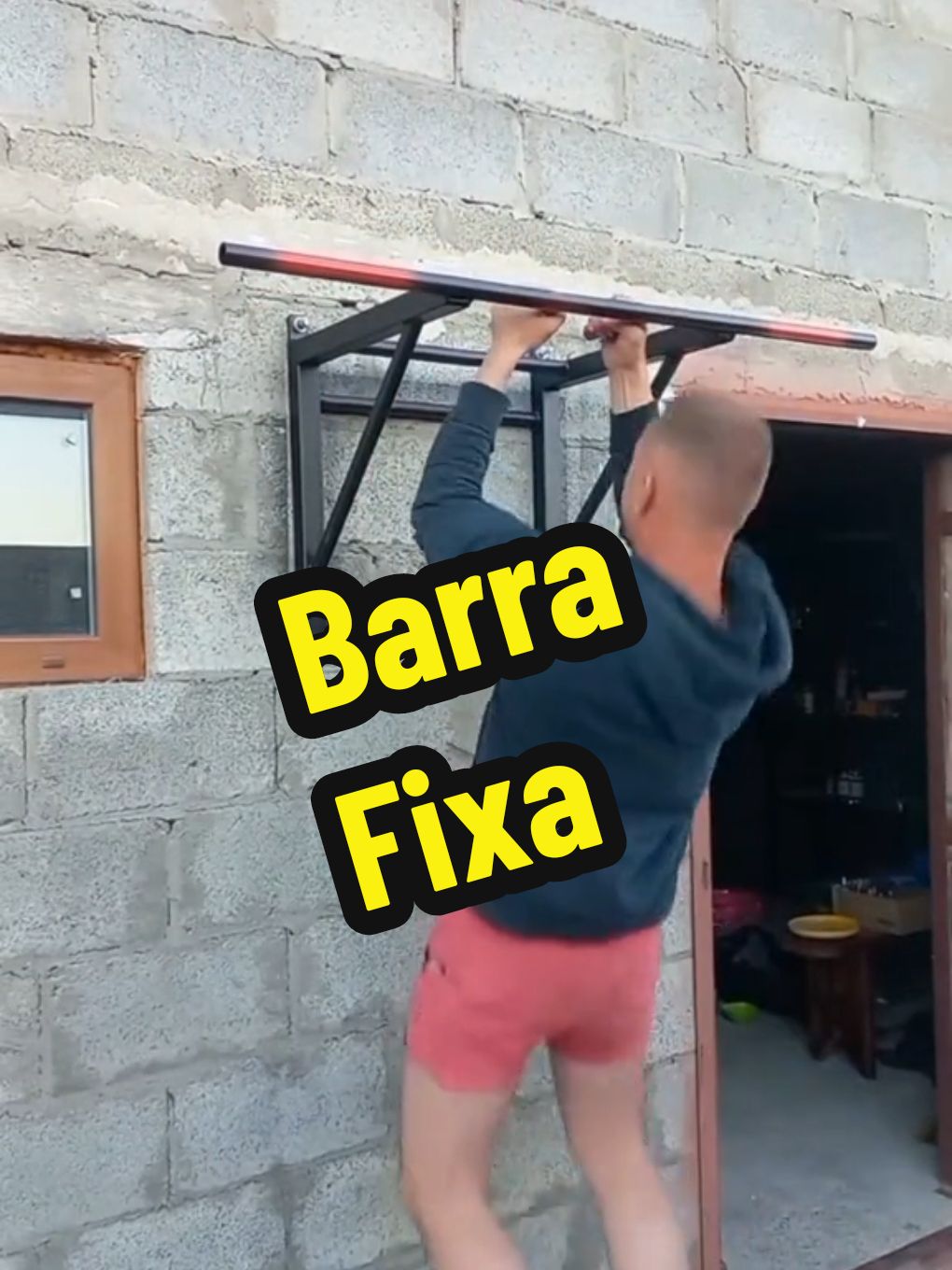 Barra Fixa caseira #academia #musculação #gym #barrafixa #solda #academiaemcasa #treinoemcasa #workout #calisthenics 