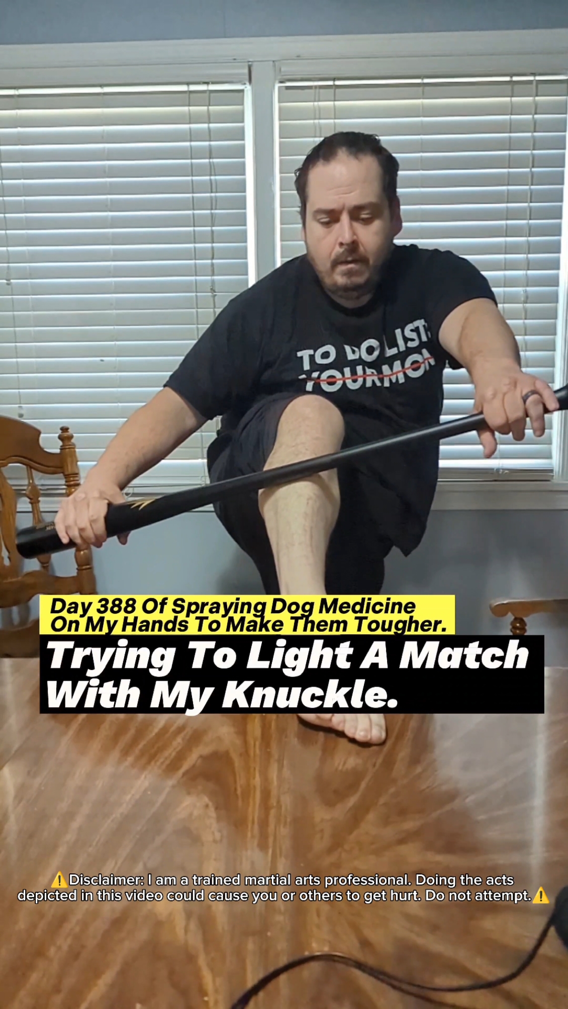 Day 388 Of Spraying Dog Medicine On My Hands To Make Them Tougher. Trying To Light A Match With My Knuckle. #roughhands #dogmedicine #ironfist #martialarts #sandpaper #boxing #badmintontraining #toughhandspray #dogspray #softhands #bluecollar #asmr #oddlysatisfying #skincareroutine #guypunchingrocks #fistofthedogmedicine #fyp