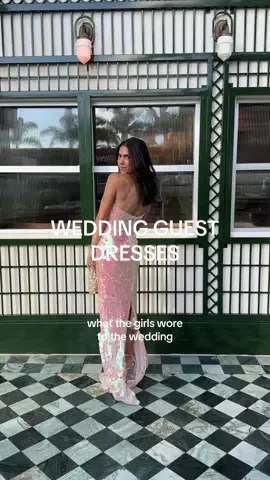Wedding guest look but make it sparkly 💖 @Nora Parada #weddingguestdress #sequindress #elegantdress #blacktiewedding 