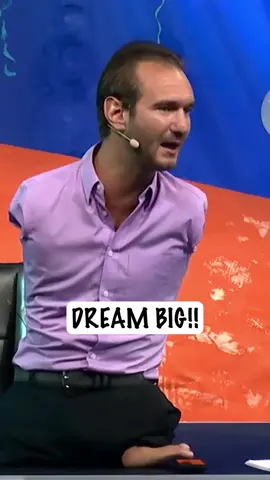 We do things in life BECAUSE of who God is for us! You can have big dreams as a Christian. #nickvujicic #fyp #disability #hope #motivation