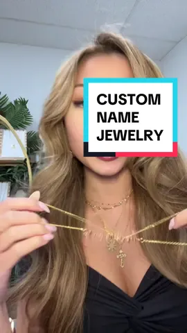 Name Necklace series is back! #personalizedjewelry #namenecklace 