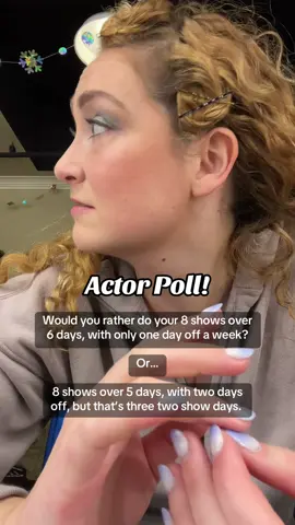 Verrryyyy curious to hear what people think. Actors deserve a two day weekend! But also…!! #actor #musicaltheatre #broadway #singer #liveperformance 