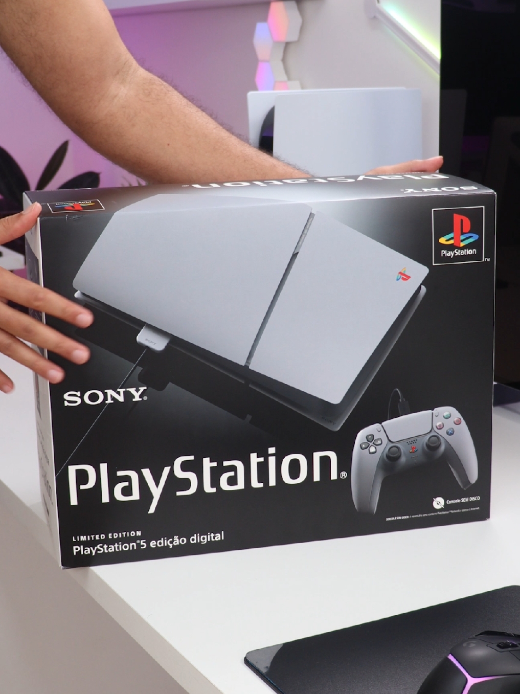 Unboxing do Playstation 5 Slim Edição Limitada de 30 Anos!!🤩 🤩Simplesmente PERFEITO!!🤩 #playstation5 #dualsense #sony #setupgamer #playstation #playstation30thanniversary 