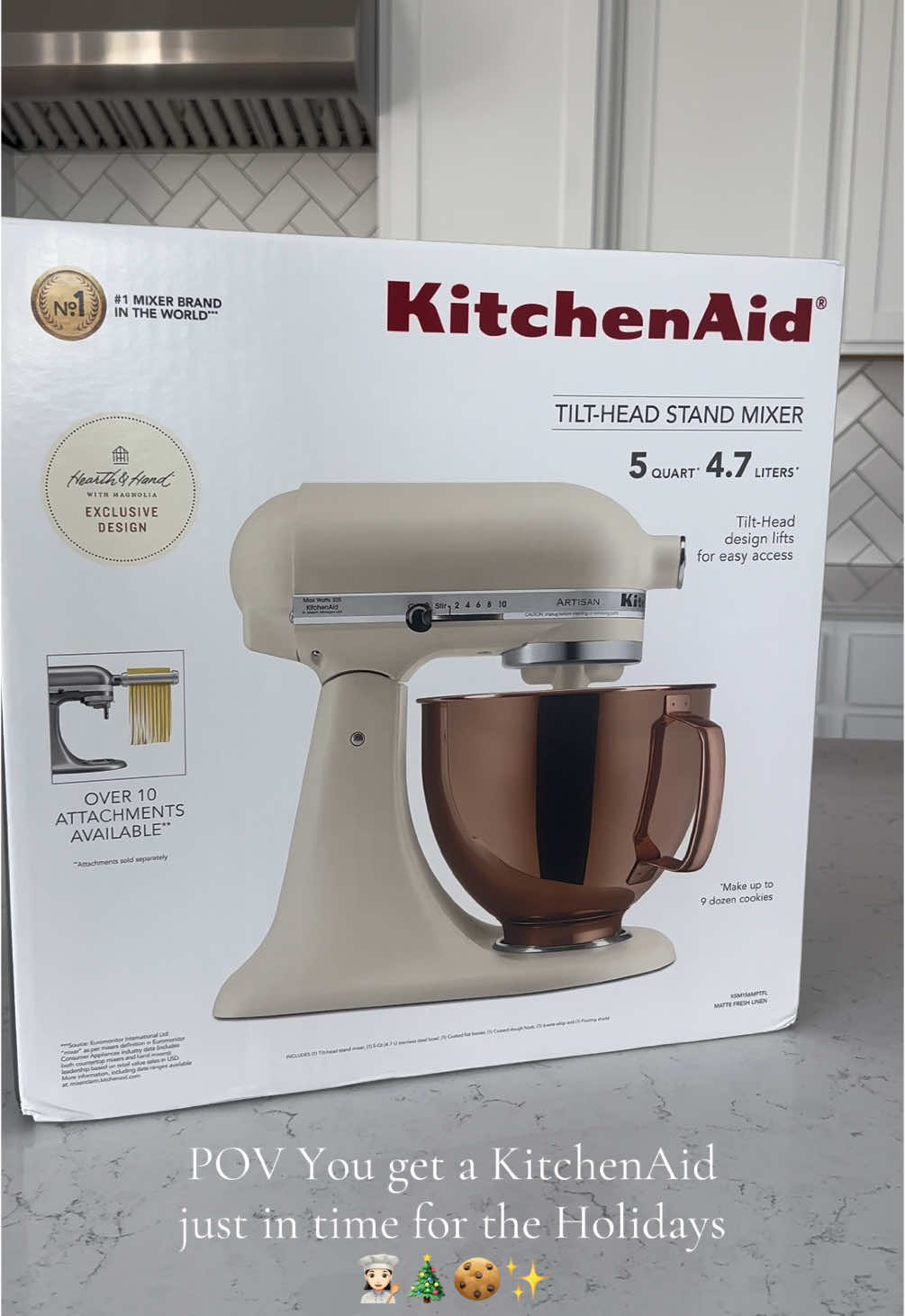 @KitchenAid ✨👩🏻‍🍳 #kitchenaid #kitchenaidmixer #hearthandhand #hearthandhandwithmagnolia #baking #targetfinds #target #kitchen #olmoshome @target 
