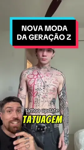 NOVA MODA DA GERAÇÃO Z😅 #tattoo #tattooviral #tattootiktok 