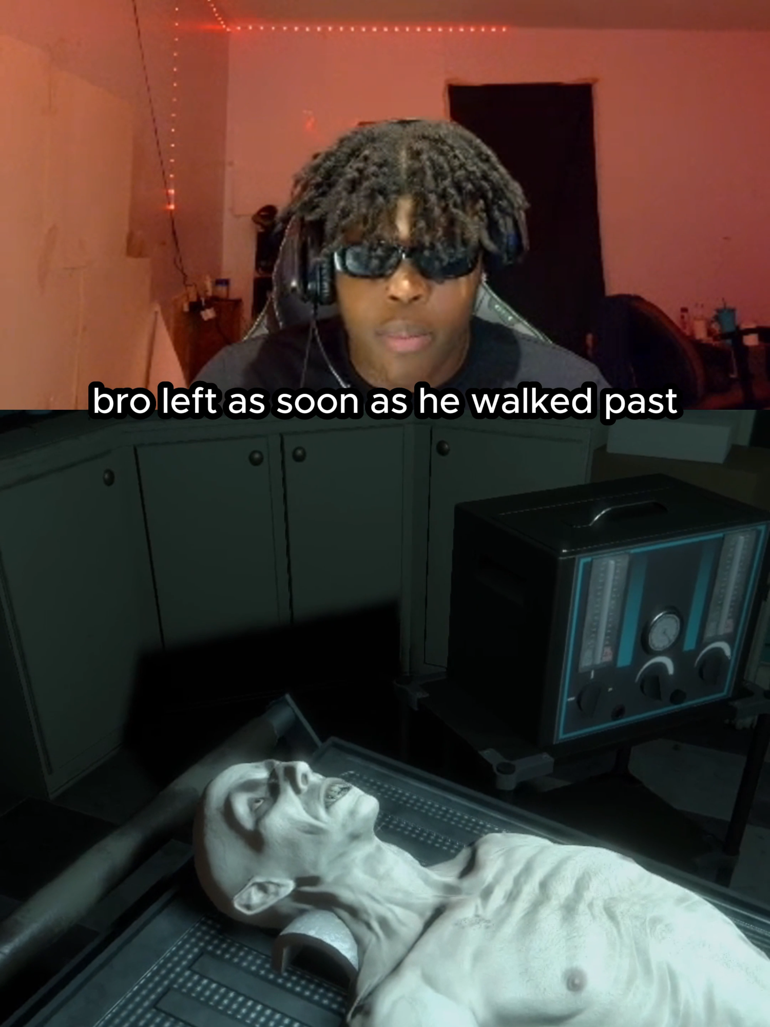 bro be leaving the games too fast 😂 (Twitch/YT: HeyyVance) #themortuaryassistant #scarygames #jumpscare #fypage #viral