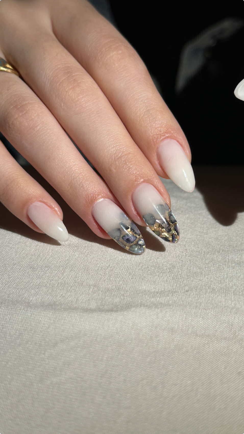 جل اكستينشن + دزاين دفن  #اكسبلور #اكسبلورexplore #nails 
