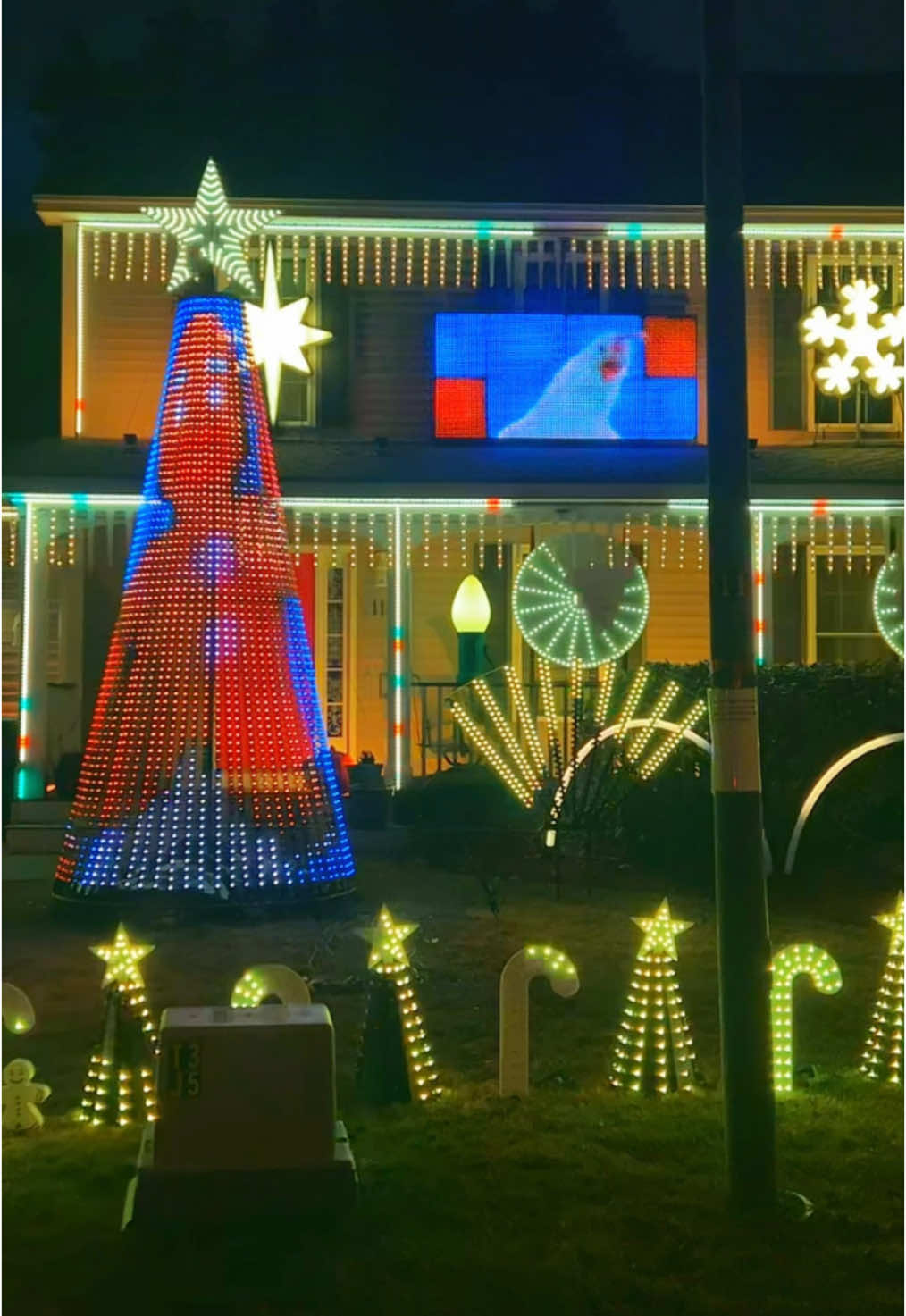 wait till the end 😂 #fyp #funny #christmasdecor #funny #comedy #justinthelightguy 