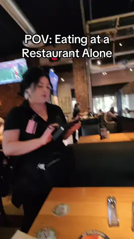 Have you ever eaten alone at a Restaurant? #alone #lonely #nofriends #sad #eating #pov #fyp 
