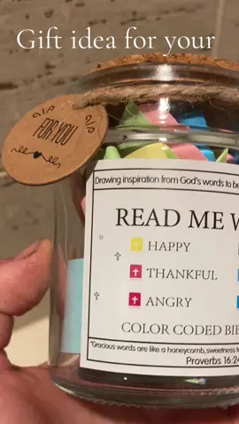 Bible verse jar. 