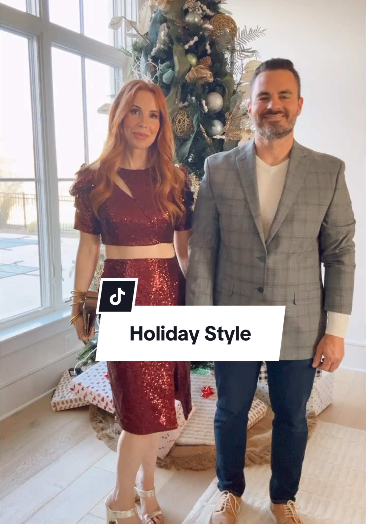 The prettiest holiday set from @AWBRIDAL use code EmilyY15 for 15% off and you csn shop in my @shopltk shop! #holidaytiktok #christmas #christmasoutfit 
