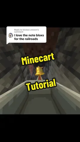 Replying to @Vicious unicorn Minecart Bell System Tutorial #Minecraft 