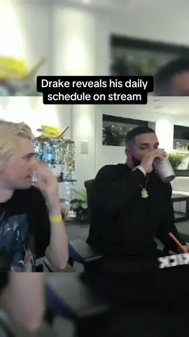 Drake reveals his daily schedule on stream #drake #viral 