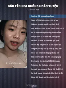 Ngoài cửa sổ là cơn mưa đang đổ chéo #tamtrang #nhachaymoingay #bantinhcakhonghoanthien #doembietanhdangnghigi #lyric #cover #viral #xuhuong 