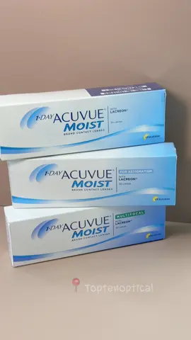 1 Day Acuvue Moist คอนแทคเลนส์ชนิดใช้งานได้ไม่เกิน 1 วัน ▫️acuvue moist สำหรับสายตามองไกล ▫️acuvue moist for astigmatism สำหรับสายตามองไกลแบบมีเอียงร่วมด้วย ▫️acuvue multifocal สำหรับสายตายาวตามวัย มีบริการวัดสายตา  🫶🏻 https://lin.ee/OIDWFHC 📍เส้นทาง :  https://bit.ly/3m8KPYX #acuvue #acuvuemoist #acuvuemoistforastigmatism #acuvuemoistmultifocal #เทรนด์วันนี้ 