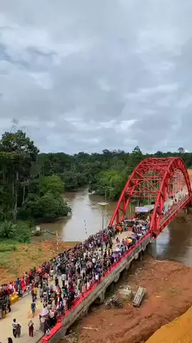 presmian jembatan di desa tumbang manjul