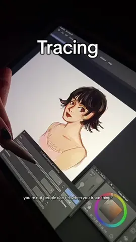 tracing can be good (sometimes!) #art #drawing #digitalart #artadvice #arttips #clipstudiopaint #digitalartist #artimprovement #tracing #howtodraw 
