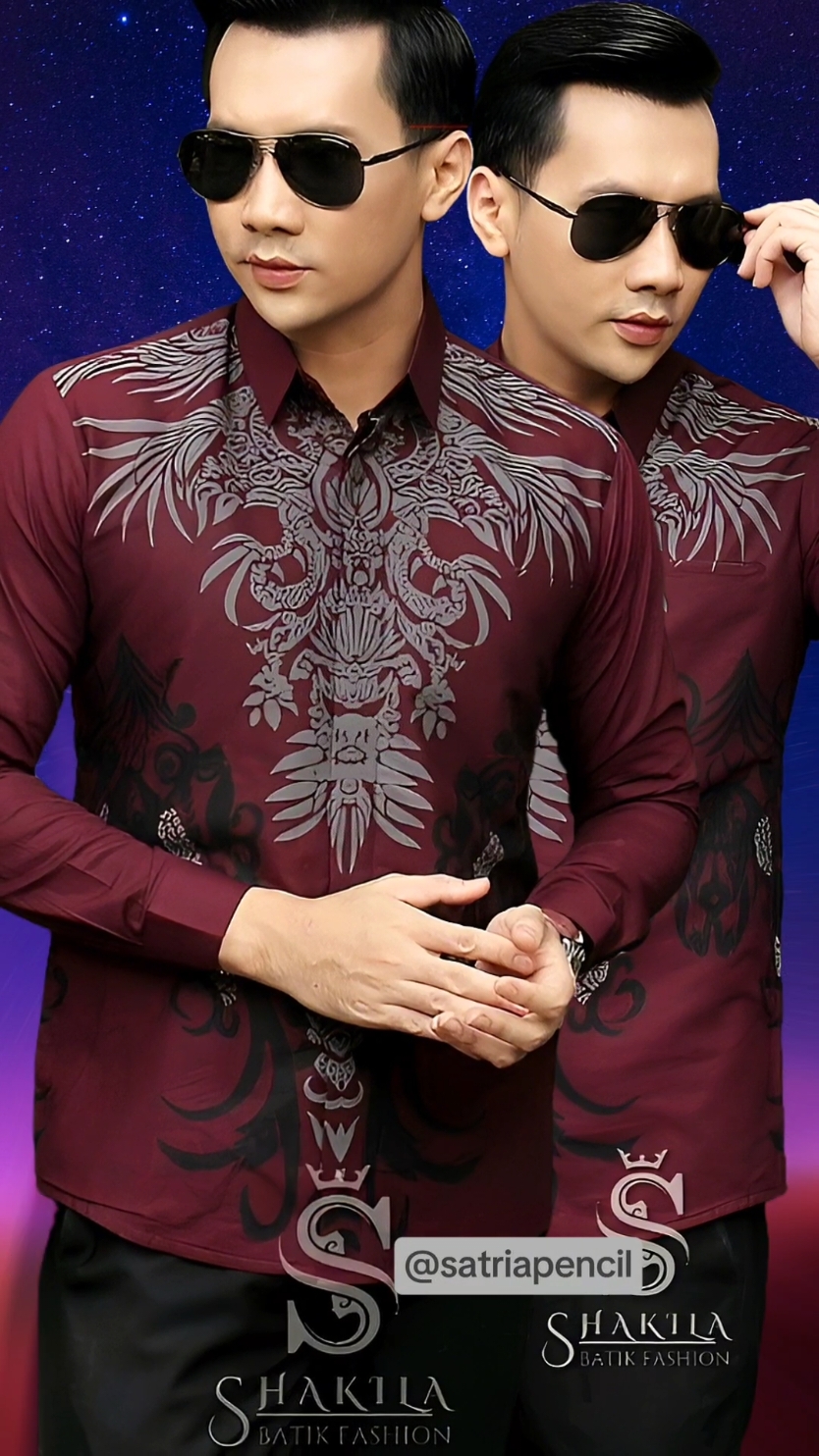 pilihan hemat kemeja batik modern pria burgundy elegan lengan panjang baju batik modern aneka warna dan motif keren pria masa kini #kemejabatik #batikmodern #batikpria #bajubatik #batikmurah 