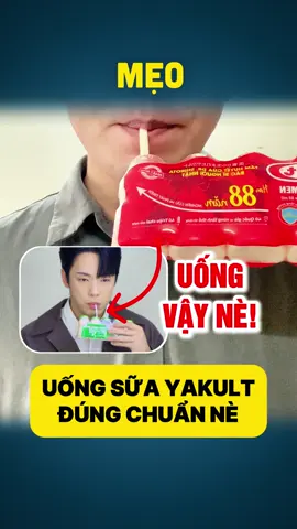 #mẹovặt 645 | Cách uống sữa lên men Yakult đúng cách kiểu Kim Jung-hyun | How to drink Yakult #yakult - [ ] #tips #DIY #lifehacks #meovat #meohay #meovatcuocsong #huongdan #cachlam #meo