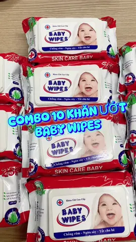 COMBO 10 KHĂN ƯỚT BABY WIPES 