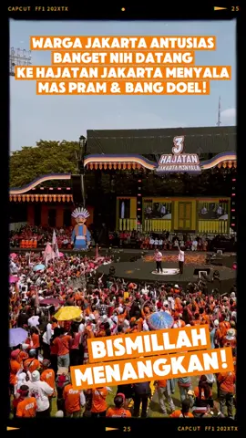 Ramenya hajatan Jakarta Menyala Mas Pram & Bang Doel, gimana nih pendapat kalian yang kemaren dateng? Coba tulis di komentar ye. #MasPram #BangDoel #JakartaMenyala #MenyalaJakartaku #PramdanDoel #JakartaM3nyala #KagakRibetDah #HajatanJakartaMenyala 